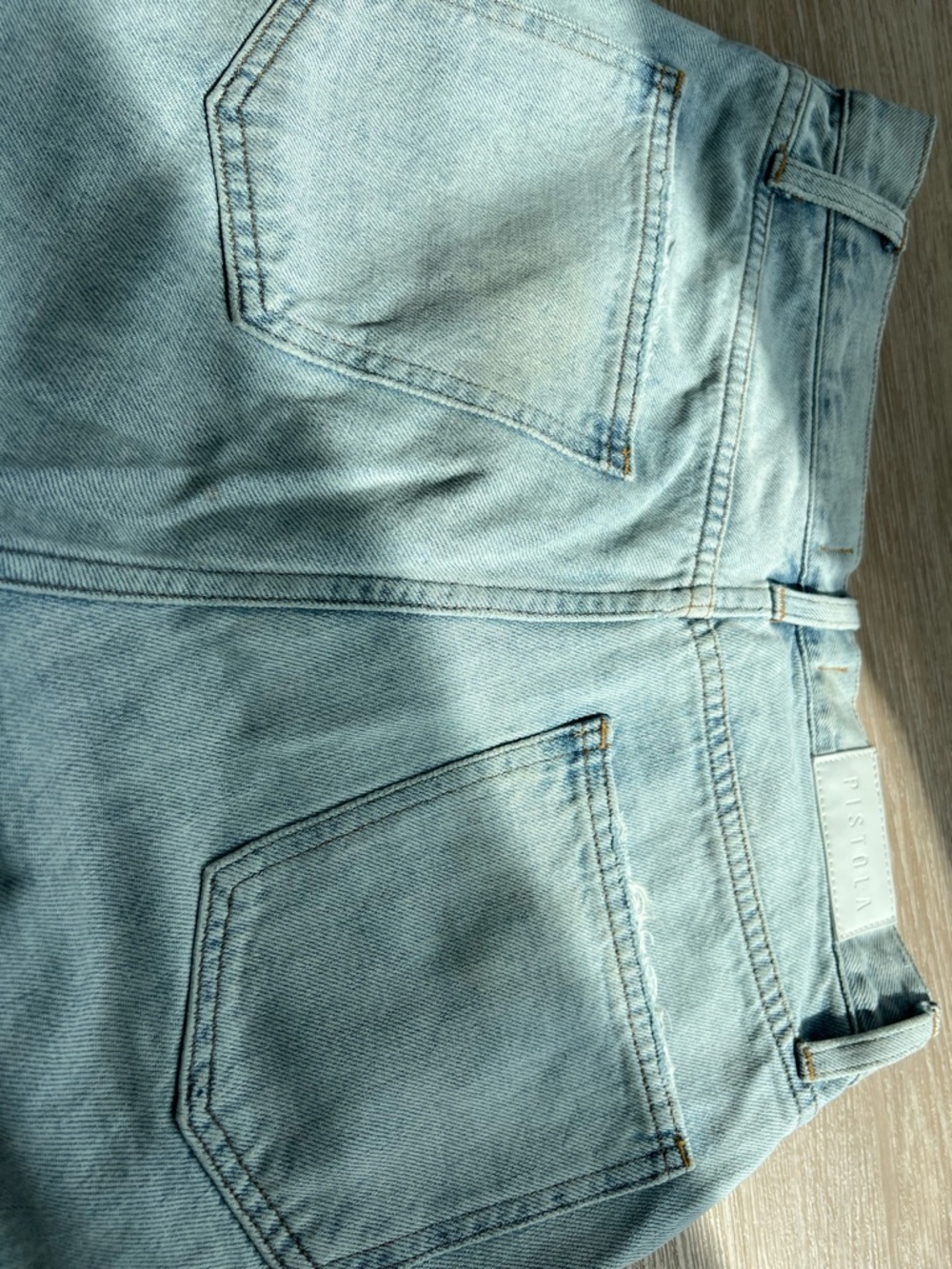 Pistola Light Wash Denim Shorts - Super Funky and Cute! - Picture 10 of 13